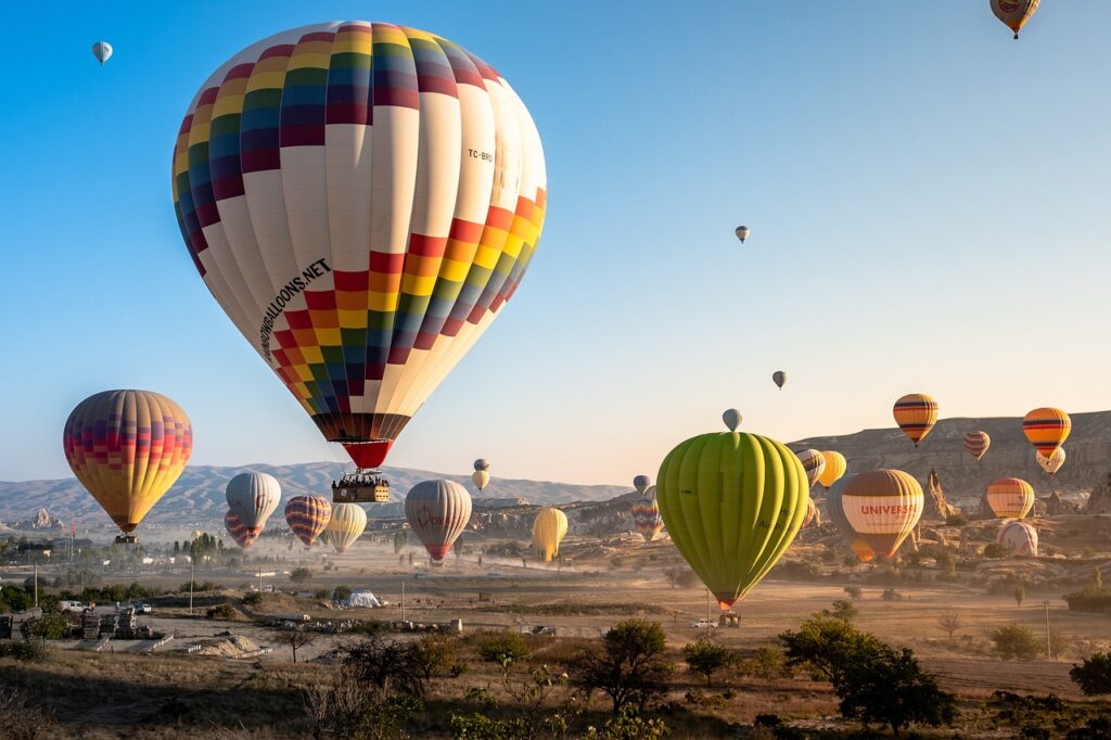 hot air balloons, adventure, travel